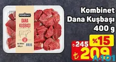 KOMBİNET DANA KUŞBAŞI 400 G KOMBİNET DANA KUŞBAŞI 400 G